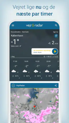 Vejr & Radar med RegnRadar screenshot