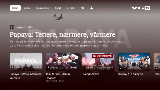 VGTV screenshot