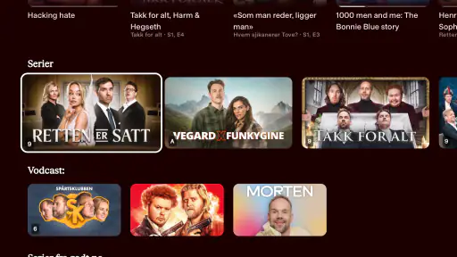 VGTV screenshot