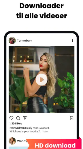 Videodownloader og -afspiller screenshot