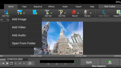 VideoPad Video Editor screenshot