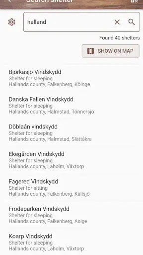 Vindskyddskartan (Shelter Map) screenshot