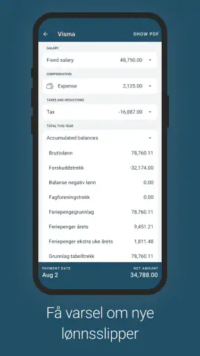 Visma Employee screenshot