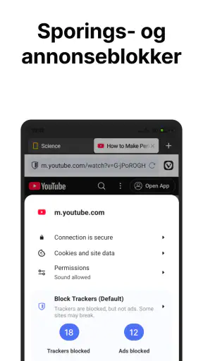Vivaldi Browser: Rask & Sikker screenshot
