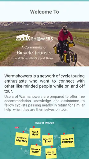 WarmShowers screenshot