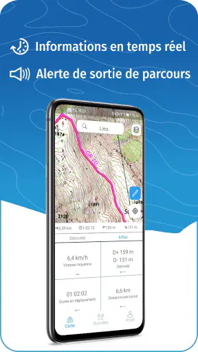 WeTrek Offline IGN hiking maps screenshot
