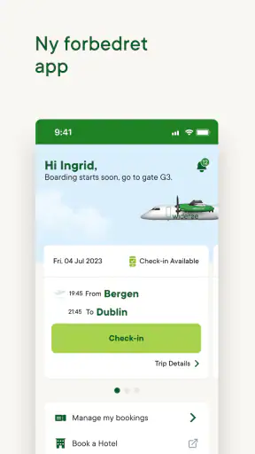 Widerøe screenshot
