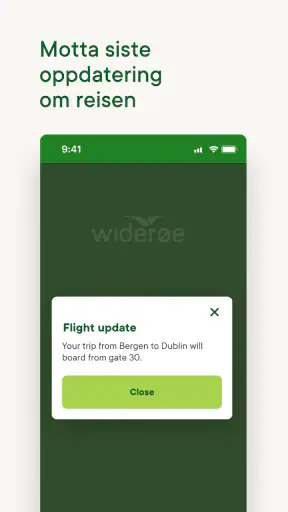 Widerøe screenshot