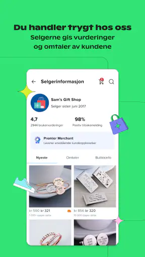 Wish: Handle og Spar screenshot