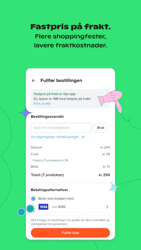 Wish: Handle og Spar screenshot