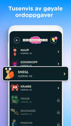 WordBrain screenshot