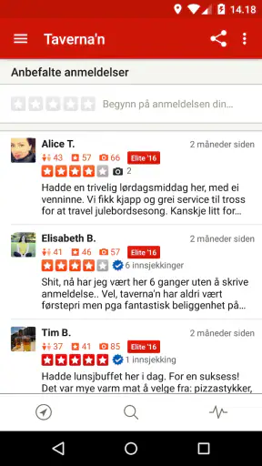 Yelp screenshot