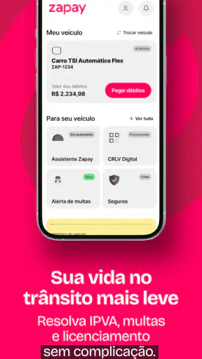 Zapay: Pagar IPVA 2026, multas screenshot
