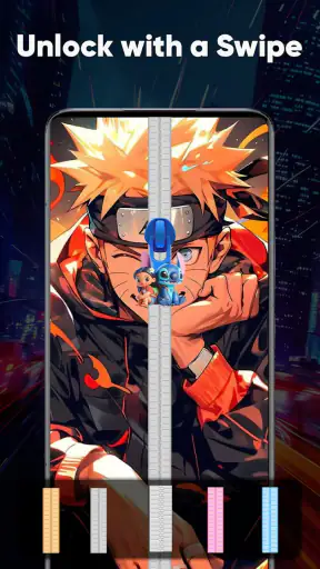 Zipper Lock Screen & Wallpaper screenshot