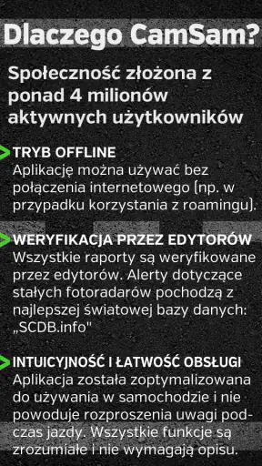 Alerty na fotoradary - CamSam screenshot
