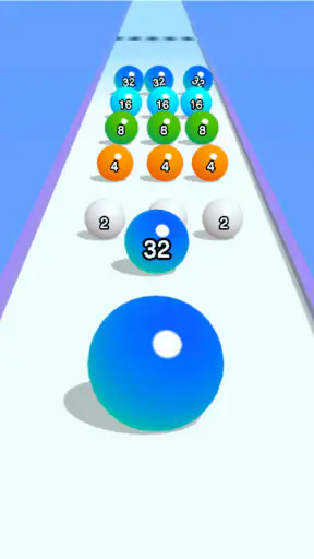 Ball Run 2048: merge number screenshot