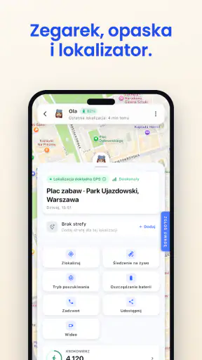 Bezpieczna Rodzina: mapa GPS screenshot