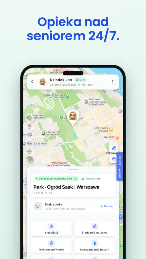 Bezpieczna Rodzina: mapa GPS screenshot