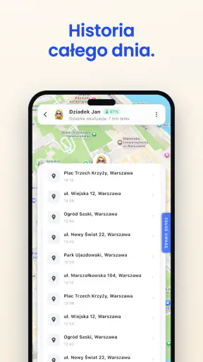 Bezpieczna Rodzina: mapa GPS screenshot