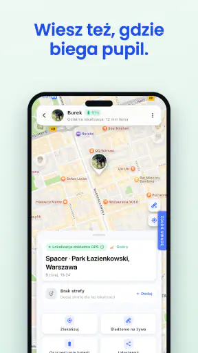 Bezpieczna Rodzina: mapa GPS screenshot