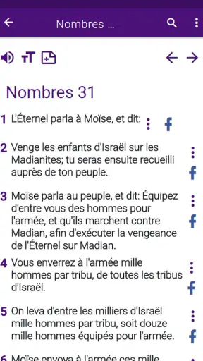 Bible en français courant screenshot