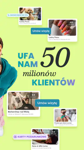 Booksy dla klientów screenshot