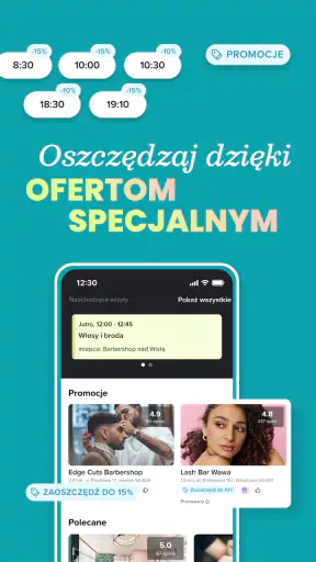 Booksy dla klientów screenshot