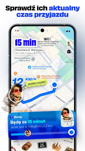 Bump - mapa dla znajomych screenshot