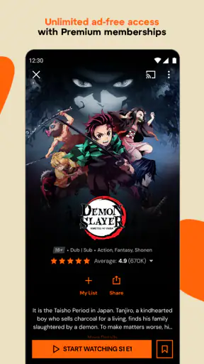 Crunchyroll: streaming anime screenshot
