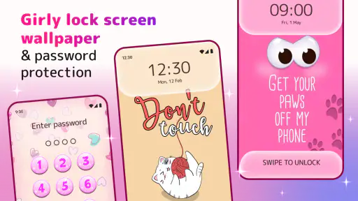 Cute Lock Screen & Wallpapers screenshot