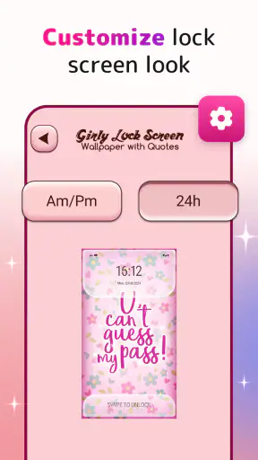 Cute Lock Screen & Wallpapers screenshot