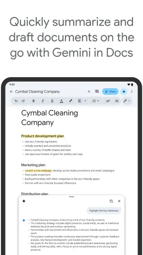 Dokumenty Google screenshot