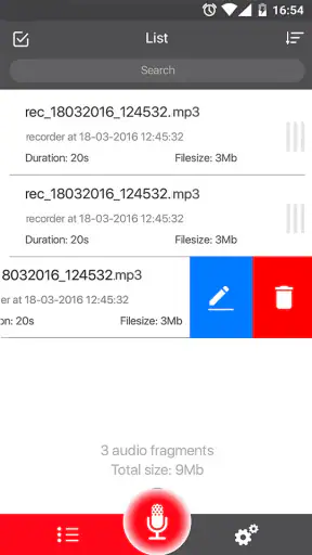 Dyktafon screenshot