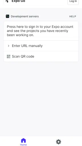 Expo Go screenshot