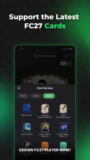 FC27 Card Creator screenshot