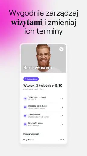 Fresha dla klientów screenshot