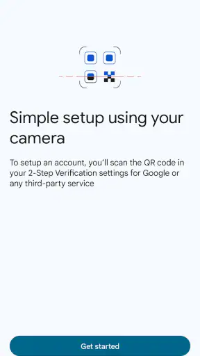 Google Authenticator screenshot