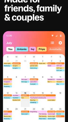 Howbout: shared calendar screenshot