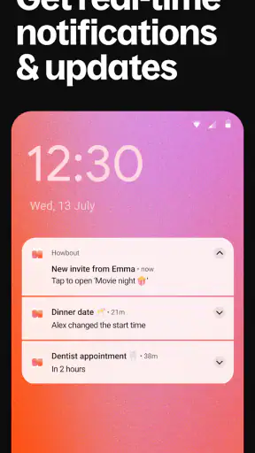 Howbout: shared calendar screenshot