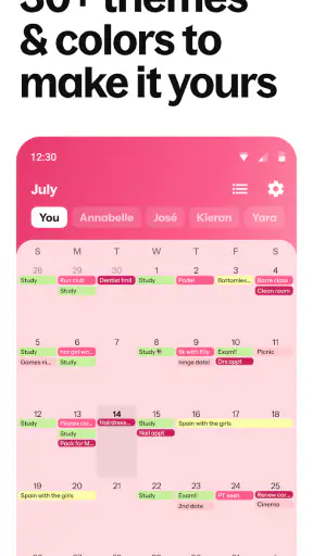 Howbout: shared calendar screenshot