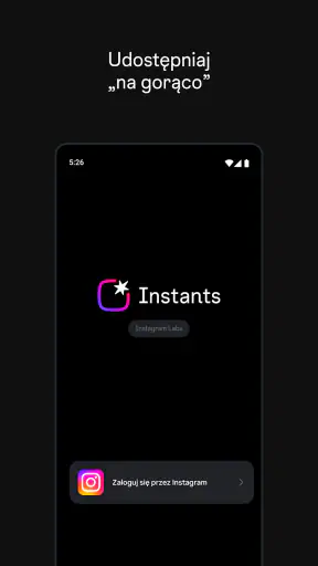 Instants, aplikacja Instagramu screenshot