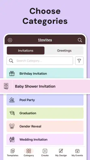 Invitation Maker, Card Design screenshot