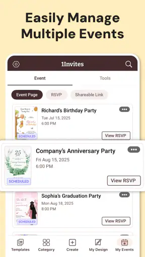 Invitation Maker, Card Design screenshot