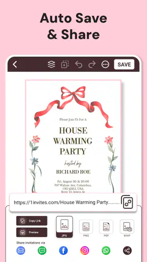 Invitation Maker, Card Design screenshot