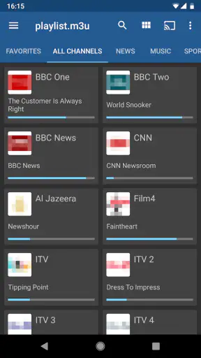 IPTV screenshot