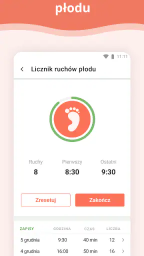Kalendarz ciąży screenshot