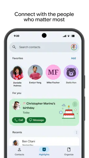 Kontakty screenshot