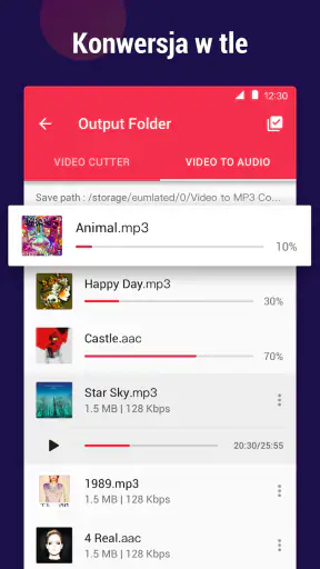 Konwerter Wideo - MP4 to MP3 screenshot