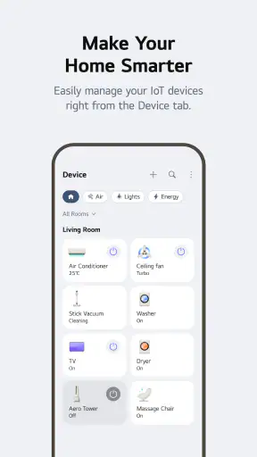 LG ThinQ screenshot