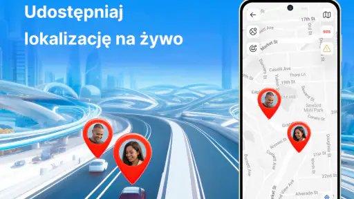 Lokalizator GPS: Udostępnianie screenshot